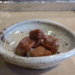 寿司　魚忠 - 鮪の角煮