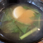 山菜料理 みたき園 - 蕪の味噌汁