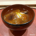 御料理 寺沢 - ずわいがにの蟹真薯と天然滑子茸の椀物