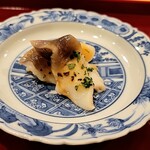 銀座 きた川 - 北寄貝生揚げ山椒の風味