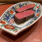 御料理 寺沢 - いわて牛のシャトーブリアンの炭火焼