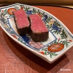 御料理 寺沢 - いわて牛のシャトーブリアンの炭火焼