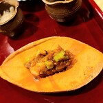 銀座 きた川 - 朴葉味噌