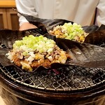 銀座 きた川 - 朴葉味噌