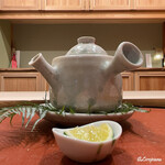 御料理 寺沢 - 煮物代わりの土瓶蒸し