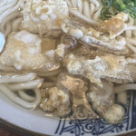 お多福うどん - 揚げ餅は、ビヨーンと伸びる