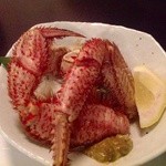 喜和美家 - Ｈ25.05②   【先付け】　浜ゆで毛蟹　レモン