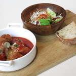 SOHOLM CAFE＋DINING  - Meatballs Beaf ＆ Pork with Classic Tomato Souce（\900、2013年5月）