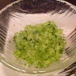 喜和美家 - Ｈ25.05②　【水菓子】　パセリのシャーベット