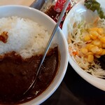 スガキヤ - ビーフカレー・サラダセット(お好きな麺＋310円税込)