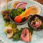 かも料理　まりも本店 - 鴨前菜オードブル