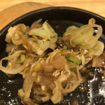 近所の鉄板焼き家 つどい - 牡蠣　ねぎたっぷり