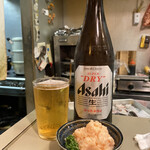 居酒屋 舞子 - 料理写真:瓶ビールとお通し