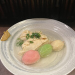 おかめ - 湯葉、３色団子