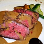 マッシュルーム - 私の主菜　黒毛和牛のポワレ セップソース(＋¥1100)