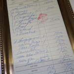 マッシュルーム - 支払いが終わり、先程の伝票を渡されると、キノコのスタンプの下に「Merci」＝「ありがとう」。山岡シェフ、最後まで素晴らしいおもてなしを堪能させて頂きました。とても美味しかったです。必ずまた伺います。