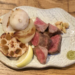 Rojiura Teppan Kotarou - 焼き野菜とステーキ