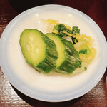 うなぎの豊川 - 香の物、アップ！