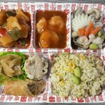 tougembaiten - 中華弁当 （酢豚）　１１３４円　(2022/12)