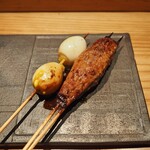 とり茶太郎 - つくね + うずらの卵