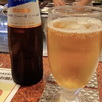 鉄板焼 ロイン - まずは乾杯のビール…ノンアルですが笑