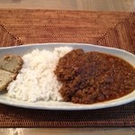 CAFE ata - キーマカレー ¥700 スペインオムレツがついてました♪