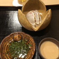 津の守坂 小柴 - 河豚刺身　皮　　ポン酢とあん肝