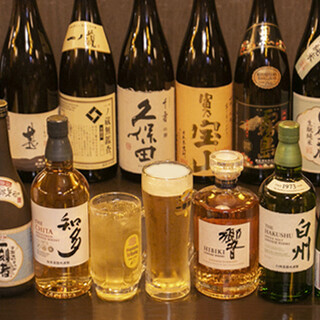 Carefully selected sake from all over the country. The all-you-can-drink course is also great value for money.