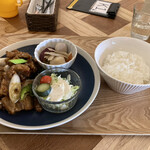 SOBANI - 日替わりランチ・豚バラ肉の甘辛炒め（¥800）