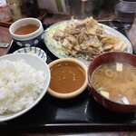 Uchuuken Shokudou - とんバラ定食W（肉大盛）