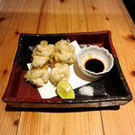 いざかや しん - 真鱈白子天ぷらです(o^^o)