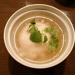 山海づくし勝也 - 海老真丈とフカヒレ