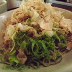 渓流 - 「おろしそば」アップ　　たっぷりの鰹節に葱