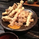 山元麺蔵 - 土牛蒡の天ぷら〜
