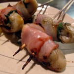 博多串焼きひら田 - 牡蠣ベー。