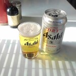 松月食堂 - 缶ビール