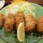 Tonkatu'baru Katsumasa - カキフライ定食（5個）