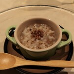 Sobako Kaiseki Ginza Tean - 先付　蕎麦茶粥
