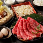 Yakiniku Sukiyaki Jun - 黒毛和牛ロースのすき焼きコース　￥5,680