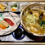 Kappou Kaede - 煮ぼうとうセット　1210円。