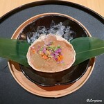 割烹 らん亭 - 香箱がにのジュレ掛け