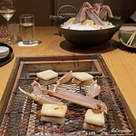 割烹 らん亭 - 焼がにと焼唐墨餅