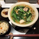 京都鴨そば専門店　浹 - 鴨そばとかやくご飯(一口サイズ)