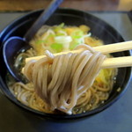 万葉の里　高岡 - 白えびかき揚げそば(600円)　麺