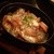 アフィニテ - 料理写真:オススメのココット料理！丸ごと新玉ねぎのグラタンスープ！最高に美味しかったですよ！季節ものですが、色々メニューもありますので是非利用してみて下さい。