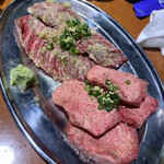 焼肉 隼 - タンスオとラハーミ君。最近タン塩もタレでも食う。なんでもタレ派閥