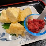 Shutei Takushou - カマンベール天ぷら　特製いちごジャム添え