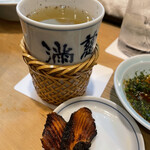 味満ん - ひれ酒。