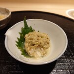 新ばし 星野 - カニ味噌、薄めの酢掛け