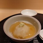 新ばし 星野 - 蛤の蕪蒸し